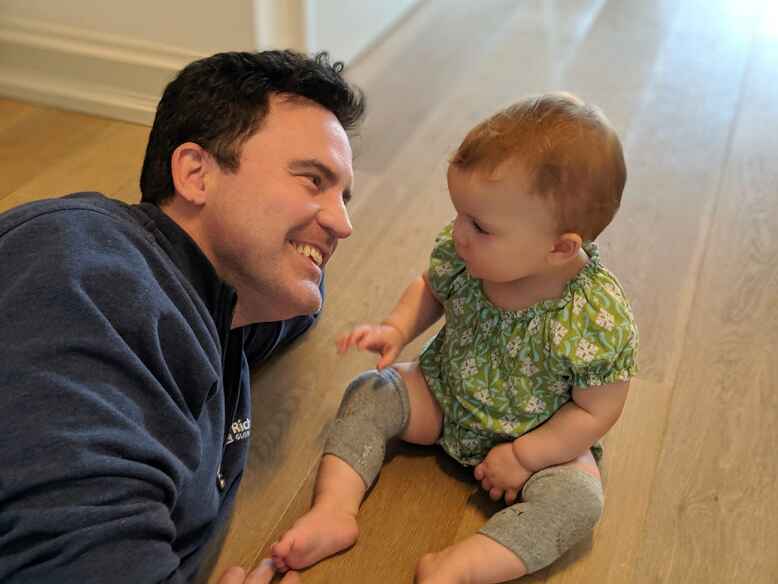 Photo of Peter Kellner and his son